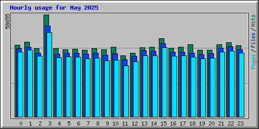 Hourly usage for May 2025